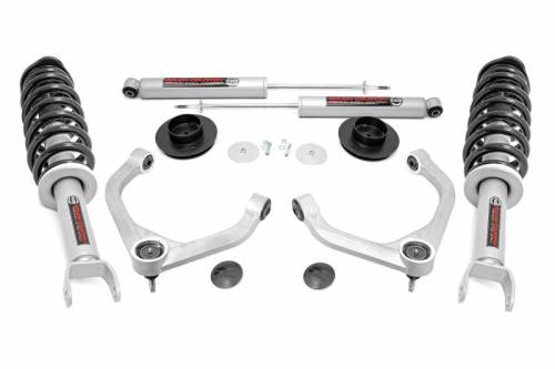 Rough Country - 31431 | Rough Country 3.5 Inch Lift Kit with Premium N3 Struts / Rear Shocks (2019-2025 Ram 1500 2WD/4WD)