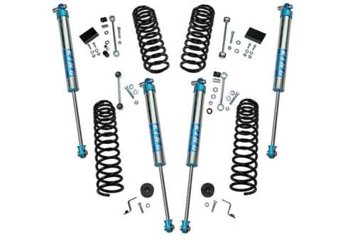 SuperLift - K183KG | Superlift 2.5 Inch Suspension Lift Dual Rate Coil Kit With King 2.0 Shocks (2018-2023 Wrangler JL Unlimited 4WD)