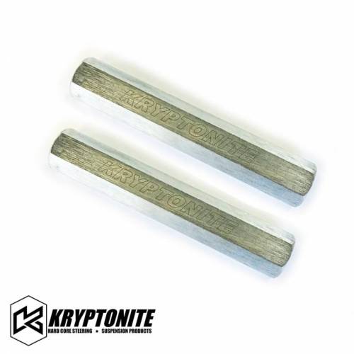 Kryptonite - KRSLV10 | Kryptonite Solid Steel Tie Rod Sleeves | Zinc Plated (2001-2010 GM 2500 HD, 3500 HD)