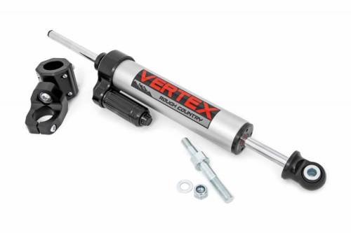 Rough Country - 680900 | Jeep Vertex Pass-Through Steering Stabilizer (07-18 Wrangler JK)