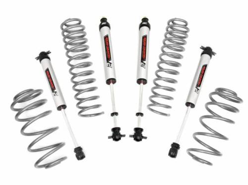 Rough Country - 65370 | 2.5 Inch Jeep Suspension Lift Kit w/ V2 Monotube Shocks