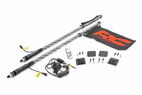 Rough Country - 92039 | Honda LED Whip Light Bed Mount Kit w/LED Whip Lights (19-21 Talon)