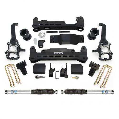 ReadyLIFT Suspensions - 44-2576 | ReadyLift 7 Inch Ford Suspension Lift Kit With Bilstein Shocks (2015-2020 F150 Pickup 4WD)