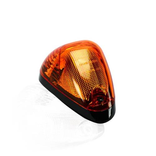 Recon Truck Accessories - 264143AMHPX | Amber Cab Roof Light Lens with Amber High-Power OLED Bar-Style LED's - 1-Piece Single Cab Light ONLY