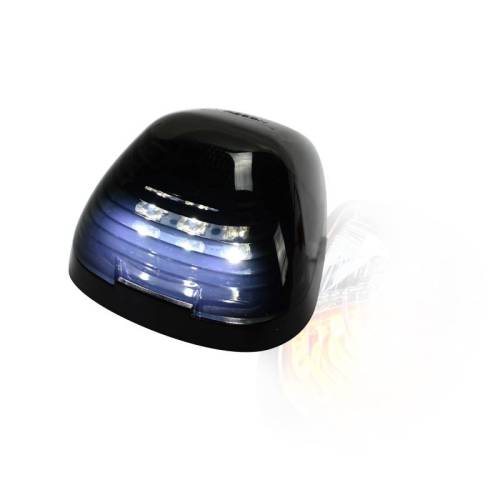 Recon Truck Accessories - 264143WHBKX | Smoked Lens with White LED’s – 1-Piece Single Cab Light ONLY