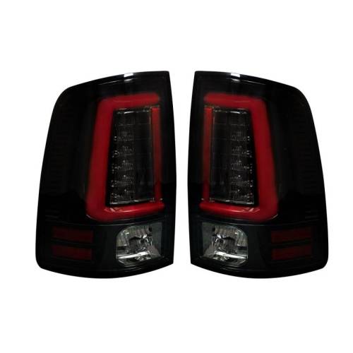 Recon Truck Accessories - 264336BKS | OLED Tail Lights w/ Scanning OLED Turn Signals – Smoked Lens