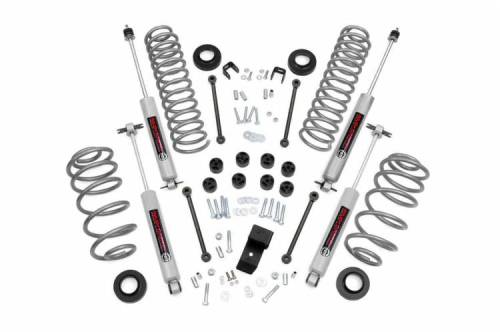Rough Country - 64170 | 3.25 Inch Jeep Suspension Lift Kit w/ V2 Monotube Shocks