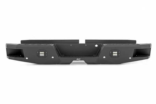 Rough Country - 10760 | Rough Country Rear Bumper With Black Series Flush Mount LED Lights For Ford Ranger 2/4WD | 2019-2023
