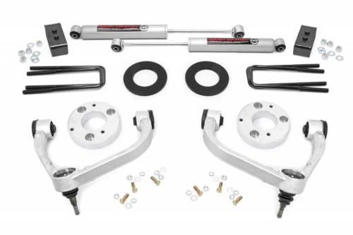 Rough Country - 54457 | Rough Country 3 Inch Ford Bolt-On Vertex Lift Kit With V2 Shocks (09-13 F-150 4WD)