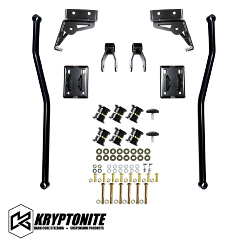 Kryptonite - KRTB10 | Kryptonite Death Grip Full Floating Traction Bar Kit (2001-2010 Silverado, Sierra 2500 HD, 3500 HD)