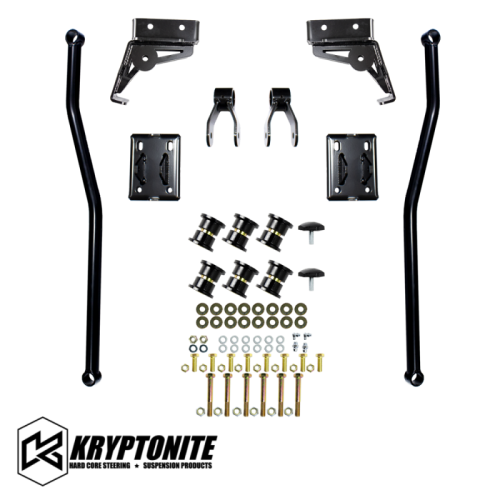 Kryptonite - KRTB10 | Kryptonite Death Grip Full Floating Traction Bar Kit (2001-2010 GM 2500 HD, 3500 HD)