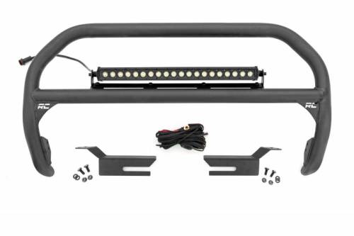 Rough Country - 51046 | Rough Country Nudge Bar with 20 Inch Black Series Light Bar (2021-2024 Bronco 4WD)