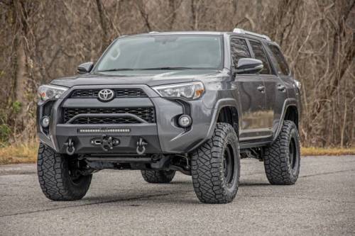 Rough Country - 10744 | Front Bumper | Hybrid | 20" Blk LED | Toyota 4Runner 2WD/4WD (2014-2023)