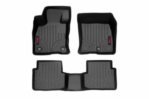 Rough Country - M-51323 | Rough Country Floor Mats Front & Rear For Ford Bronco Sport | 2021-2023