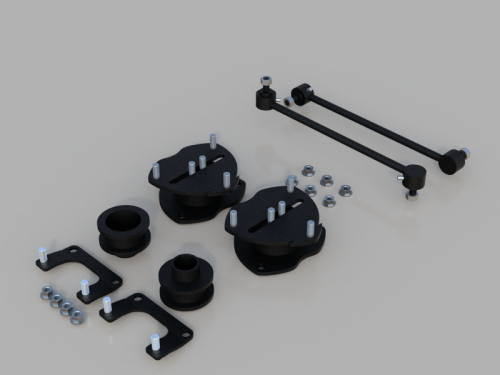 Traxda - 202052 | 1.5 Inch Honda Suspension Lift Kit - 1.5 F / 1.5 R