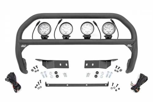 Rough Country - 75005 | Nudge Bar | 4 Inch Round Led (x4) | Toyota Tundra 4WD (07-21)