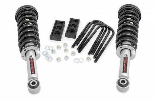 Rough Country - 51028 | Rough Country 2.5 Inch Lift Kit with N3 Lifted Struts (2021-2025 F150 Tremor 4WD)
