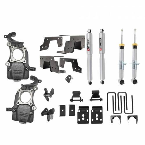 Belltech - 1051SP | Belltech 2 to 5.5 Inch Front / 6.5 Inch Rear Complete Lowering Kit with Street Performance Shocks (2021-2023 F150 2WD)
