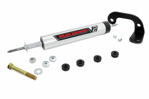 Rough Country - 8737170 | V2 Steering Stabilizer | Chevy/GMC C1500/K1500 Truck/SUV 4WD (88-99)