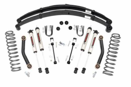 Rough Country - 63370 | 4.5 Inch Lift Kit | V2 | RR springs | Jeep Cherokee XJ (84-01)