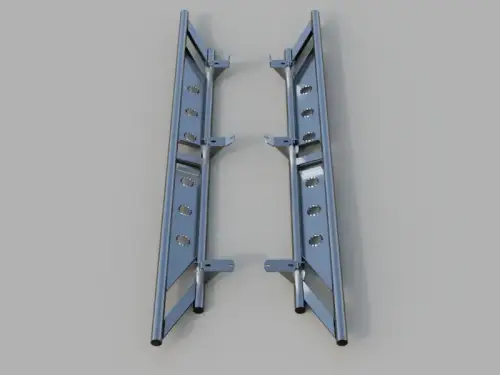 Traxda - 208969 | Traxda Rock Rails, DOM Seamless, Unfinished Raw Steel / With Inner Plates (2017-2024 Rdigeline 2WD/4WD/AWD, 2016-2022 Pilot 2WD/4WD/AWD, 2016-2024 Passport 2WD/4WD/AWD)