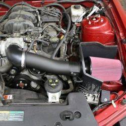 S&B Filters - CAI2-FMV6-0509 | S&B Filters JLT Series 2 Cold Air Intake Kit (2005-09 Mustang V6) Cotton Cleanable Red