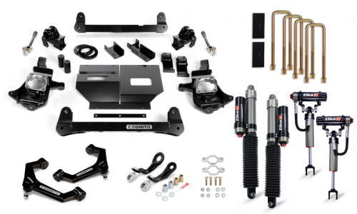 Cognito Motorsports - 210-P1153 | Cognito 4 Inch Elite Lift Kit with Elka 2.5 reservoir shocks (2011-2019 Silverado, Sierra 2500 HD, 3500 HD 2WD/4WD)