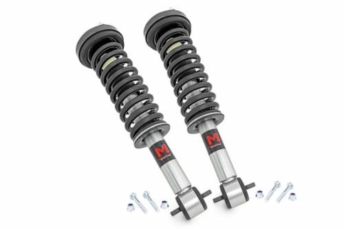 Rough Country - 502068 | Rough Country 0-2 Inch Front M1 Adjustable Leveling Monotube Struts For Ford F-150 4WD | 2014-2023