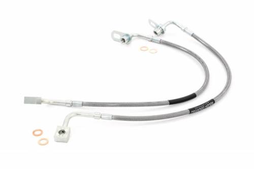 Rough Country - 89309 | Rough Country Stainless Steel Brake Lines For Ram 1500 4WD | 2019-2023