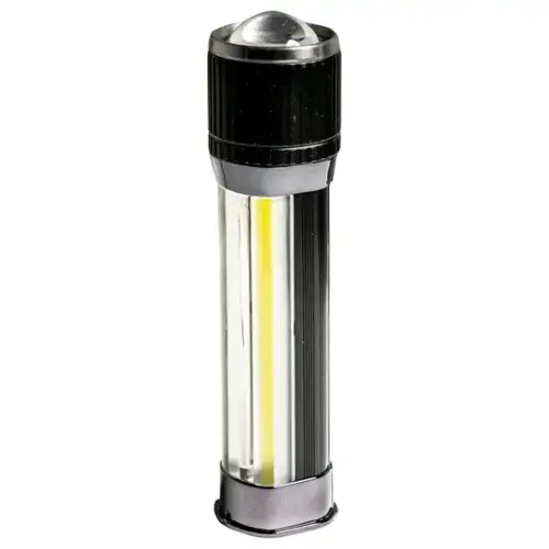 Recon Truck Accessories - 264FL10BK | Recon 1700 Lumen Ultra High Power CREE XHP35.2 LED Flashlight w/ LED Side Lantern & USB Charging Port – Black