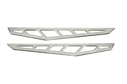 McGaughys Suspension Parts - 51343 | McGuaghys Billet Face Plates RAW (fits Traction Bars) 2020-2025 GM 2500/3500 Truck