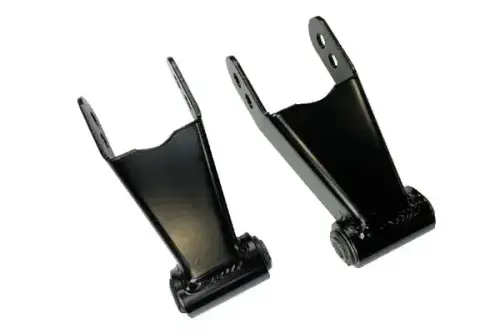 McGaughys Suspension Parts - 33220 | McGaughys 1 to 2 Inch Drop Shackles 2020-2025 GM 2500/3500 Trucks 2WD/4WD