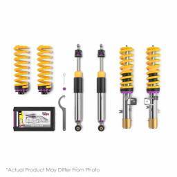 KW Suspension - 3520810099 | KW V3 Leveling Coilover Bundle (Audi A4, S4 (B8) with electronic damping control Avant Quattro All)