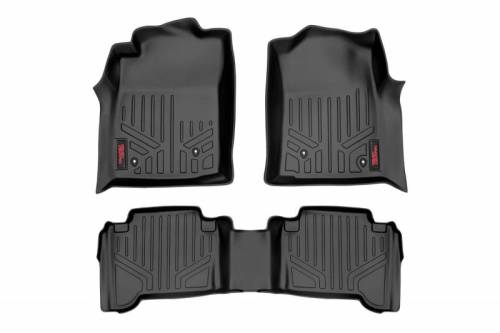 Rough Country - M-75113 | Rough Country Front and Rear Floor Mats For Toyota Tacoma 2/4WD | 2005-2011