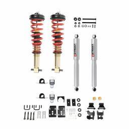 Belltech - 1050SPC | Belltech 1 to 3.5 Inch Front / 4.5 Inch Rear Complete Lowering Kit with Height Adjustable Coilovers (2021-2023 F150 2WD)