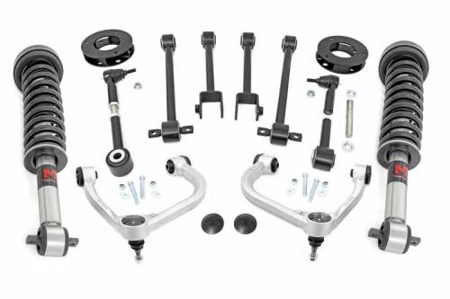 Rough Country - 40240 | Rough Country 3 Inch Lift Kit with M1 Monotube Struts / NO Rear Shocks (2018-2024 Expedition 4WD)
