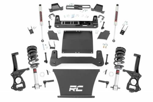 Rough Country - 21740 | Rough Country 6 Inch Lift Kit M1 Struts / M1 Rear Shocks (2019-2024 Silverado 1500 | 4.3L, 5.3L, 6.2L Gas Engine | Multi-Leaf Spring)