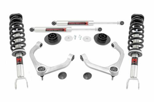 Rough Country - 31240 | Rough Country 3 Inch Lift Kit For Ram 1500 4WD (2012-2018 ) / 1500 Classic (2019-2023) | M1 Monotube Strut, M1 Monotube Shocks