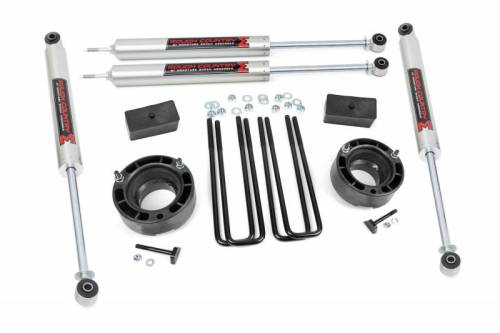 Rough Country - 36240 | Rough Country 2.5 Inch Lift Kit For Dodge 1500 4WD | M1 Monotube Shocks