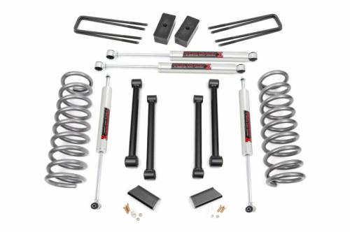 Rough Country - 37040 | Rough Country 3 Inch Lift Kit For Dodge Ram 1500 4WD | 2000-2001 | M1 Shocks