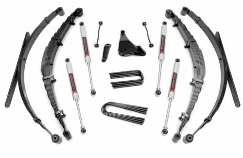 Rough Country - 49240 | Rough Country 6 Inch Lift Kit With Rear Leaf Springs For Ford F-250/F-350 Super Duty 4WD | 1999-1999 | M1 Shocks