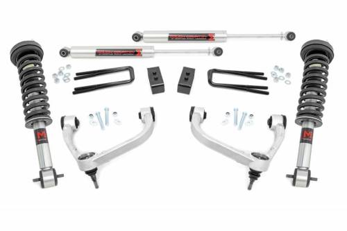 Rough Country - 54540 | Rough Country 3 Inch Lift Kit For Ford F-150 4WD | 2014-2020 | M1 Struts, M1 Shocks