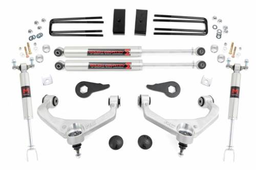 Rough Country - 95940 | Rough Country 3.5 Inch Lift Kit For Chevrolet Silverado / GMC Sierra 3500/2500 HD | 2011-2019 | M1 Shocks, No Rear Overload Springs