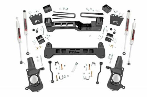 Rough Country - 220040 | Rough Country 6 Inch Lift Kit With Rear Blocks For Chevrolet Silverado / GMC Sierra 2500 HD 2WD | 2001-2020 | M1 Shocks