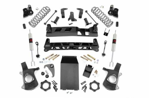 Rough Country - 28040 | Rough Country 6 Inch Lift Kit Non Torsion Drop For Cadillac Escalade / Chevrolet Tahoe / GMC Yukon 2WD/4WD | 2000-2006 | M1 Shocks