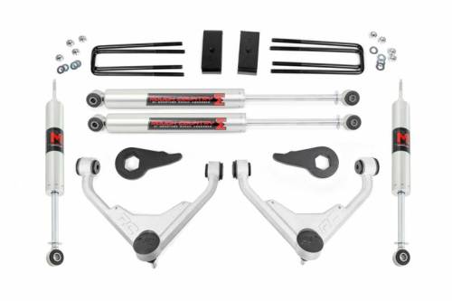 Rough Country - 85941 | Rough Country 3 Inch Lift Kit For Chevrolet / GMC 2500 HD/3500 HD | 2001-2010 | With GM RPO Code FK/FF, M1 Shocks