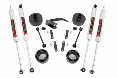 Rough Country - 65740 | Rough Country 2.5 Inch Lift Kit For Jeep Wrangler JK | 2007-2018 | M1 Shocks