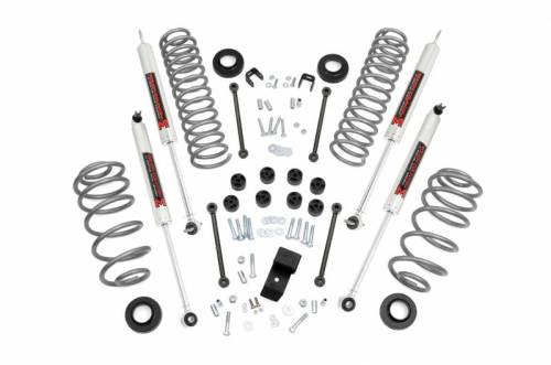 Rough Country - 64240 | Rough Country 3.25 Inch Lift Kit For Jeep Wrangler TJ | 1997-2002 | 6 Cylinder, M1 Shocks
