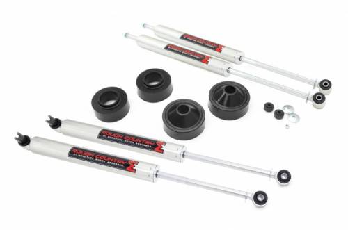 Rough Country - 65140 | Rough Country 1.75 Inch Lift Kit With Spacers For Jeep Wrangler JK | 2007-2018 | M1 Shocks