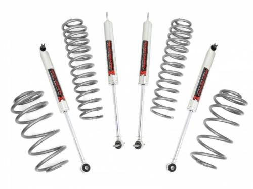 Rough Country - 65340 | Rough Country 2.5 Inch Lift Kit For Jeep Wrangler TJ | 1997-2006 | 6 Cylinder, M1 Shocks